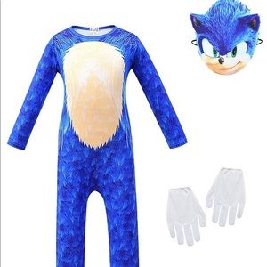 Sonic the hedgehog costume (3pieces)